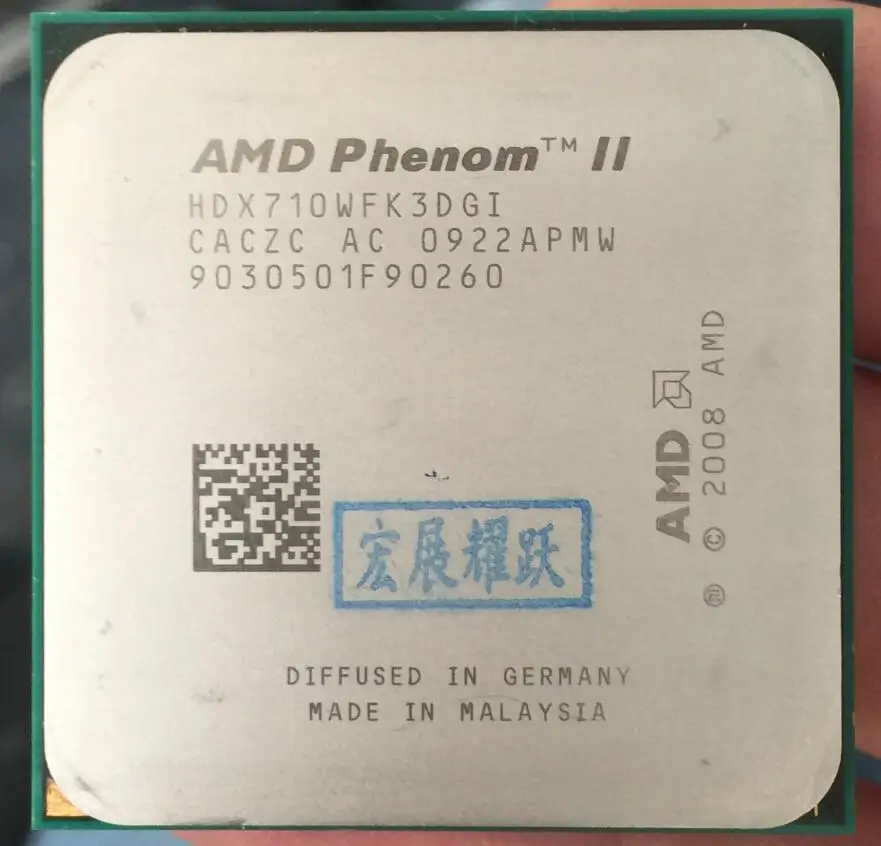 

AMD Phenom II X3 710 - HDX710WFK3DGI Three Core AM3 938 CPU 100% working properly Desktop Processor