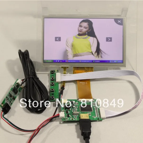 HD MI ЖК-дисплей плата контроллера + 7 дюймов 800x480 AT070TN92 Экран с сенсорным экраном