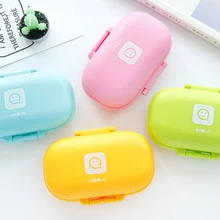 Креативный конфетный цветной герметичный мыло в мини-формате милый многофункциональный ящик для хранения большая коробка блокировки слива. T-0054