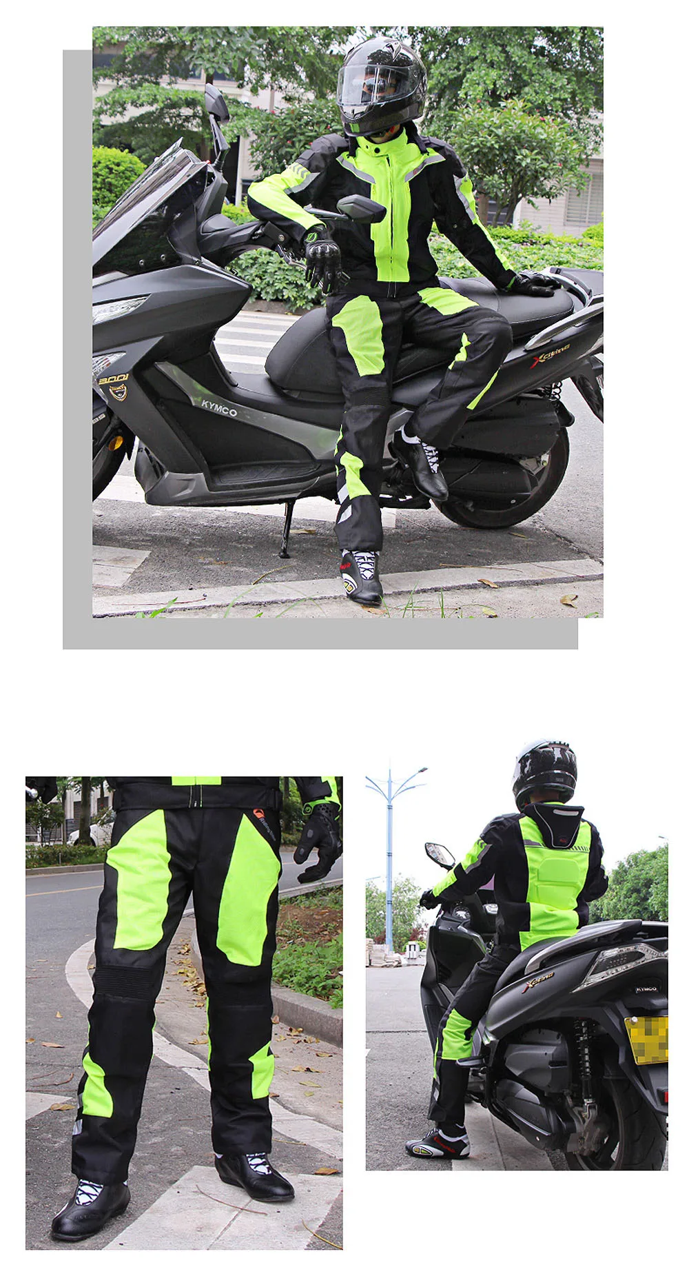 Мужские мотоциклетные штаны Лето Зима полный сезон мотокросса для верховой езды защита антиколлизия брюки с наколенниками