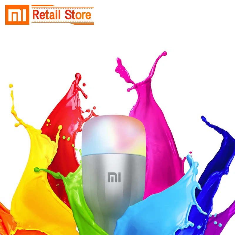 Xiaomi светодиодный цветной светильник умная лампа 800 люменов Wi Fi Mijia APP