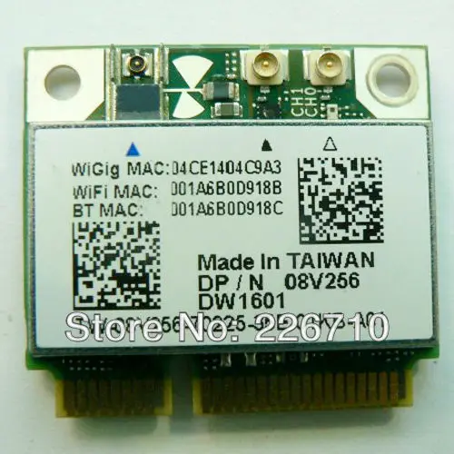 DW1601 QCA9005 8V256 WiGig 802.11AD 7 Гбит/с PCI-E Половина мини Беспроводной карты для Dell Latitude 6430u E6430 E5440 E7240 XPS ноутбуки