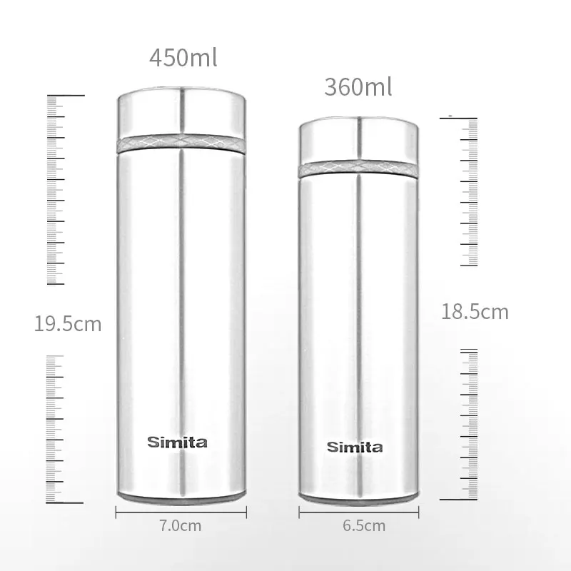 Simite термос-бутылка для чая с ситечком, Подарочная посылка, вакуумная колба, Термокружка, портативная кофейная кружка из нержавеющей стали 304