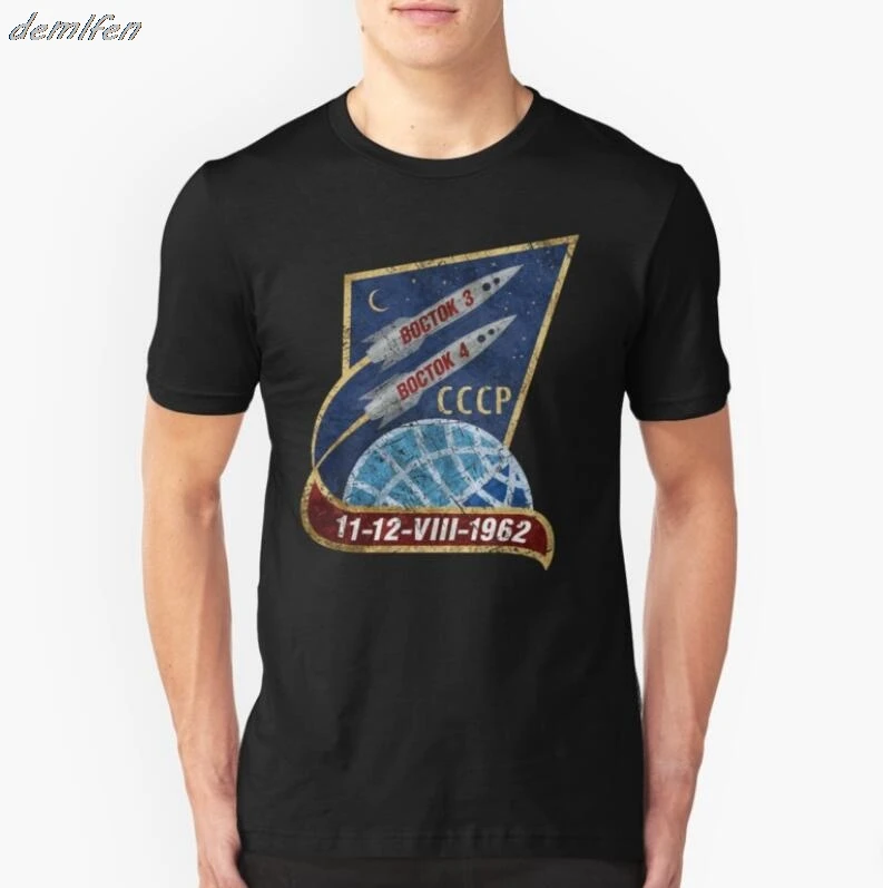 Россия CCCP 1962 Yuri Gagarin Футболка мужская брендовая одежда на заказ рубашка с