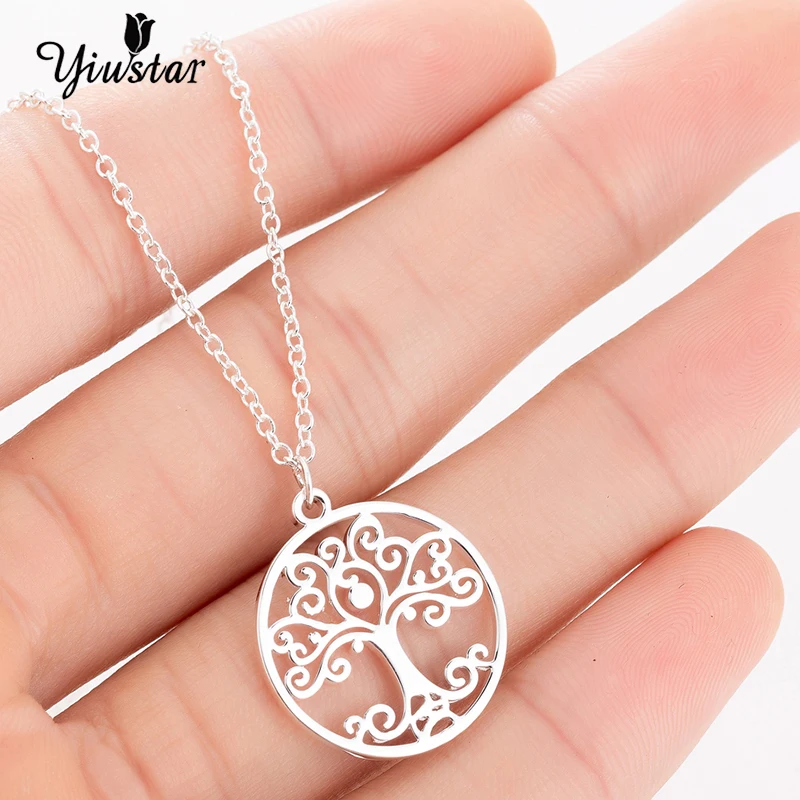 

Yiustar Charm Cute Women Ancient Egyptian Jewelry Necklace Pendant Elegant Sweet Charming Plant Necklace For Women Party Gifts
