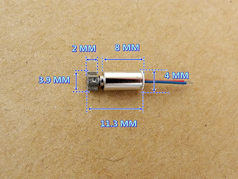 Бесплатная доставка 5 шт. 4*8 мм DC1.5-3V миниатюрный полый стакан Вибрационный двигатель сильная вибрация применение для телефона/прецизионные