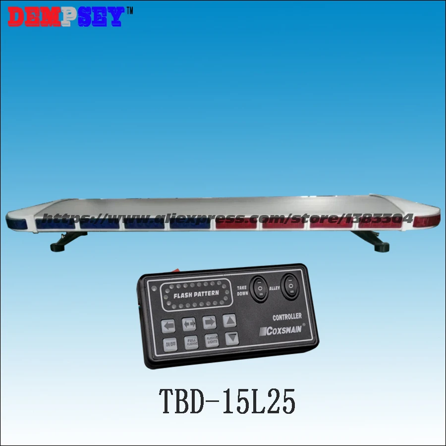 TBD-15325 Высокое качество DC12V 88 Вт Светодиодный светильник/Высокая мощность синий и красный предупреждающий светильник/мигающий предупреждающий светильник s/18 вспышек