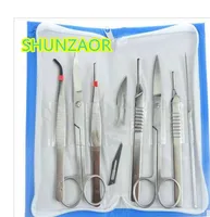 Медицинская наука биомедицинский dissector 7 шт. набор биологических анатомических инструментов посылка производства образцов