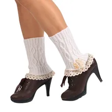 22 см, женские зимние теплые гетры, короткие носки, гетры kanten been band boho boots, piernas mujeres polainas cuisse