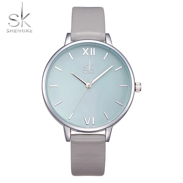 Shengke Watches Women Fashion Watch 2017 New Elegant Dress Leather Strap Ultra S Shengke Watches Women Fashion Watch 2017 New Elegant Dress Leather Strap Ultra S