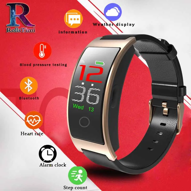 

RollsTimi Smart Watch M28 IP68 Waterproof Bluetooth Heart Rate Blood Pressure Smartwatch for Xiao mi Android IOS Phone
