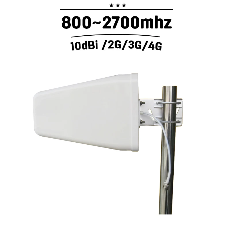 Outdoor Log Periodic Antenna 10dBi Gain 800 2700hz GSM 3G