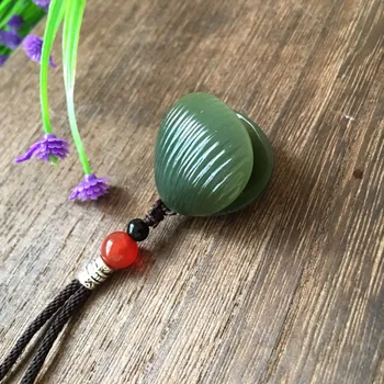 

Hetian yu shell and hetian yu pendant shell contains yu beads pendant/
