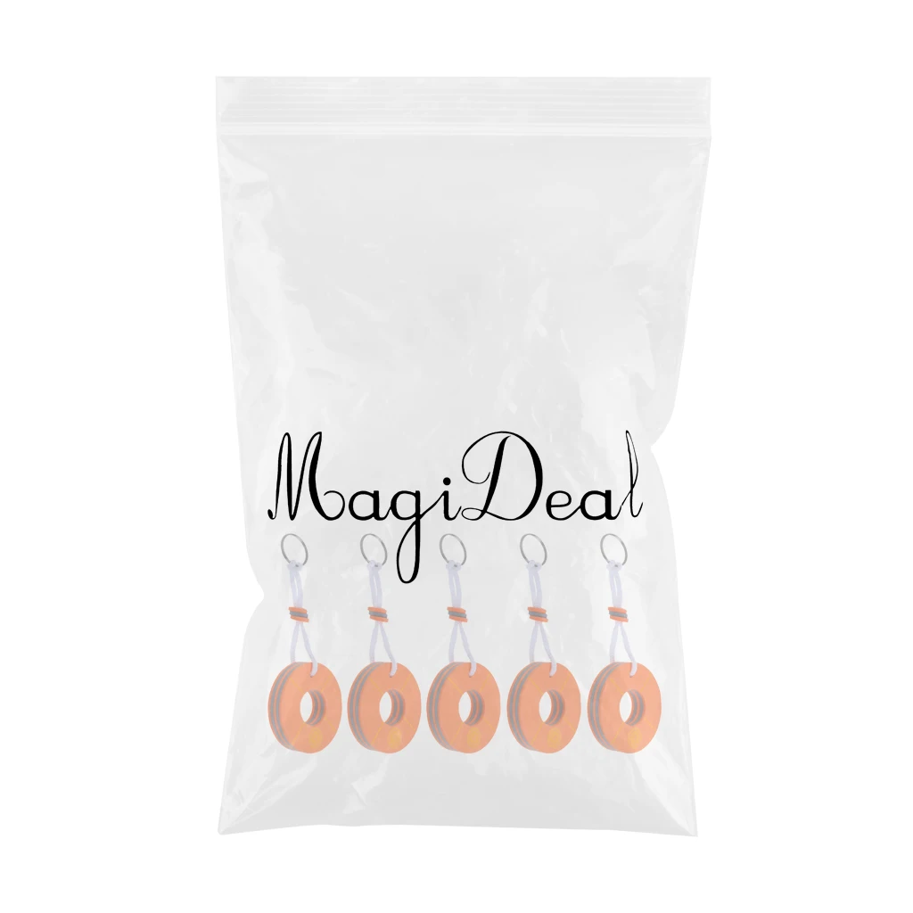 MagiDeal High Quality 5pcs Marine Outboard Floating Keyring Sailing Kayak Fishing- Buoy Shape Divot Repair Tool