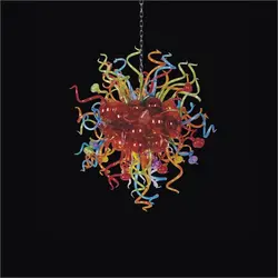 Китайский светодиодный канделябр из муранского стекла лампа арт дизайнер муранского стекла современная люстра