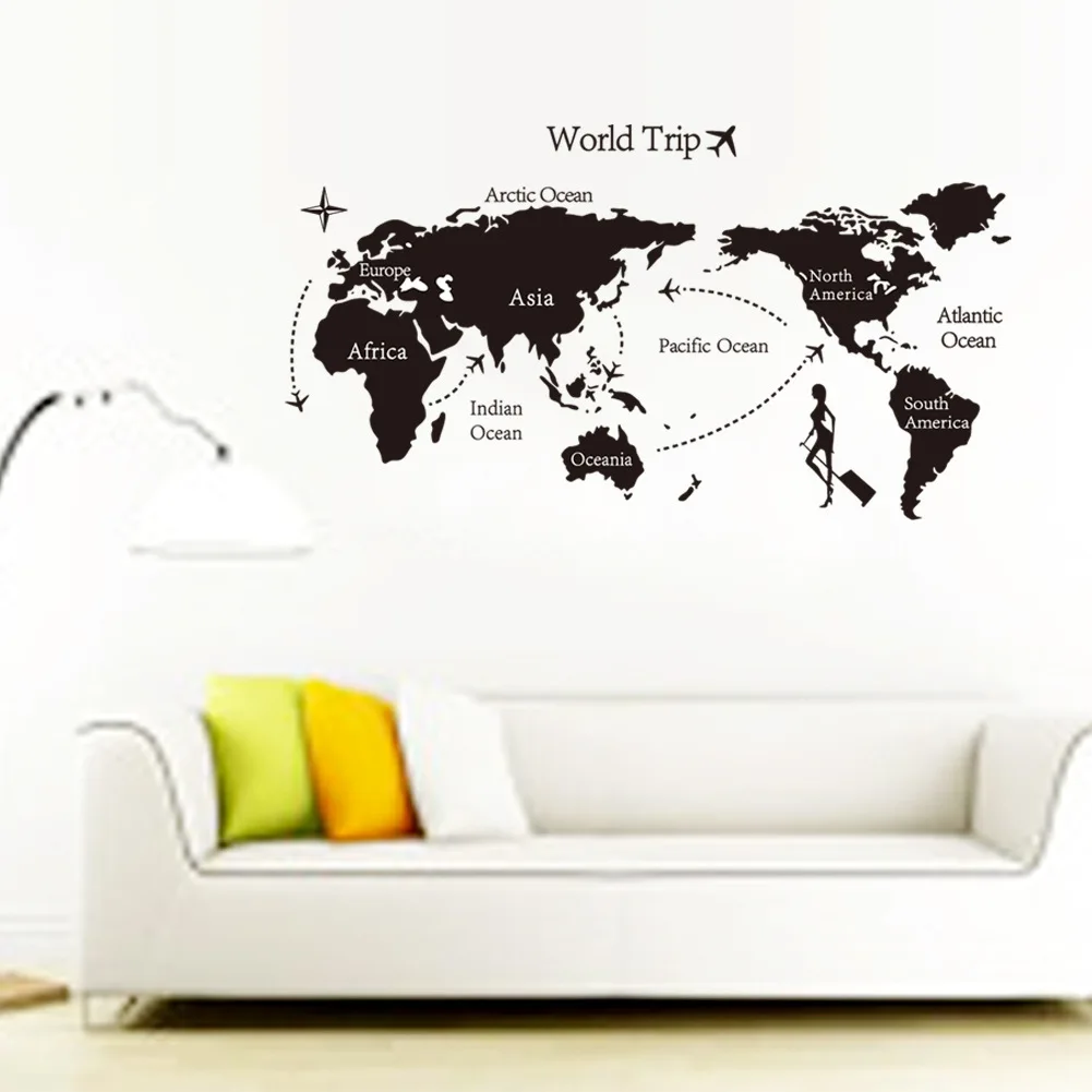 Travel The World Map Background Wall Mura Wall Stickers Home Decor Bedroom Wall Room Kids Decals Travel The World Map Background Wall Mura Wall Stickers Home Decor Bedroom Wall Room Kids Decals