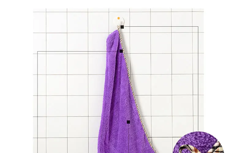 Женское банное полотенце для волос для ванной комнаты, крепкие поглощающие быстросохнущие тригонометрические полотенца с капюшоном 26x68 мм