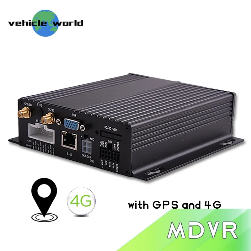 double sd care storage 4 channels mobile dvr with gps 720P/ D1/ HD1/ CIF 4g mdvr | Безопасность и защита