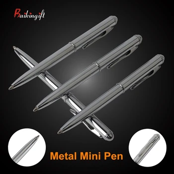 

5PCS Baikingift Metal Mini Ballpoint Pen Rotating Pocket-size Pen Portable Ball Point Pen Small Oil Pens For School