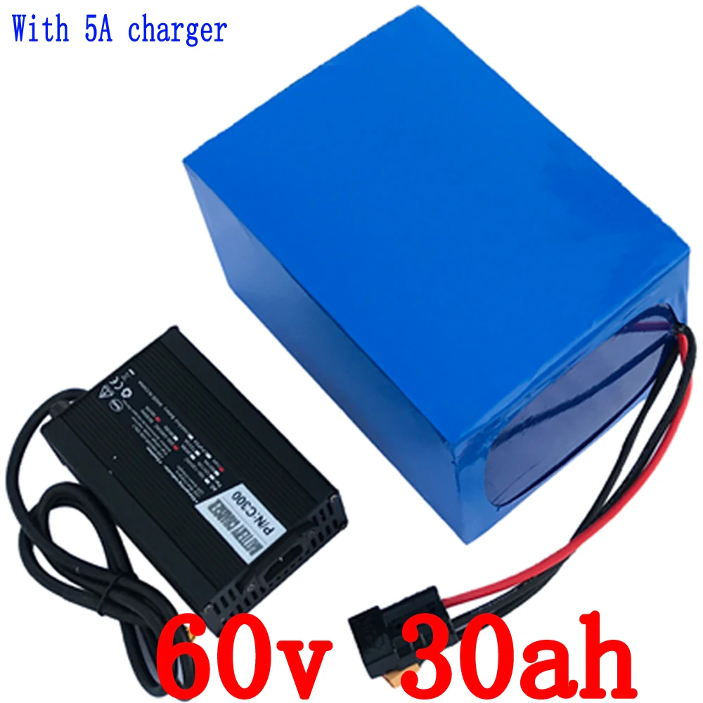 Free shipping 60V 30AH Ebike Scooter battery 60V 16S 2000W Lithium Battery 3.7V 5000MAH 26650 Cell 50A BMS and 67.2V 5A Charger Free shipping 60V 30AH Ebike Scooter battery 60V 16S 2000W Lithium Battery 3.7V 5000MAH 26650 Cell 50A BMS and 67.2V 5A Charger