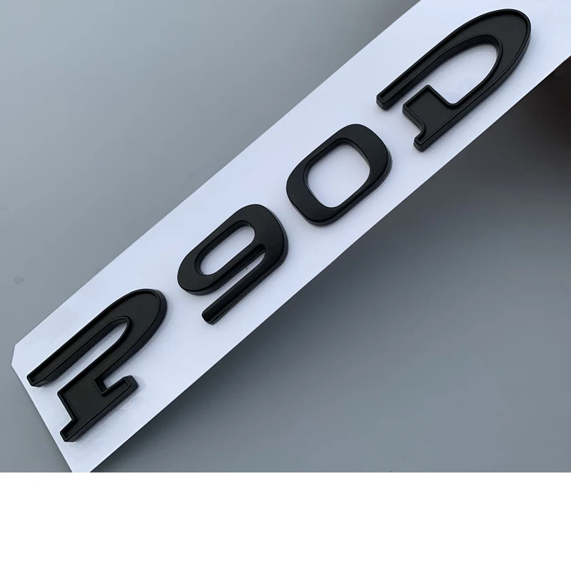 SEEYULE Matt Black Car Displacement Emblem Logo Sticker 85 90 P85D P90D P100D 85D 90D 100D Accessories for Tesla Model S Model X