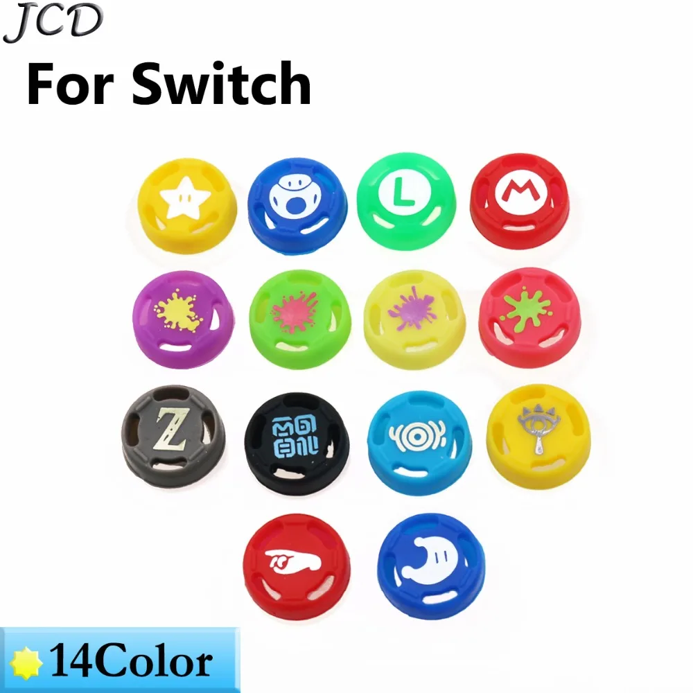 JCD 2 шт. разных цветов для переключатель 3D аналоговый джойстик Кепки s Nintendo Switch NS