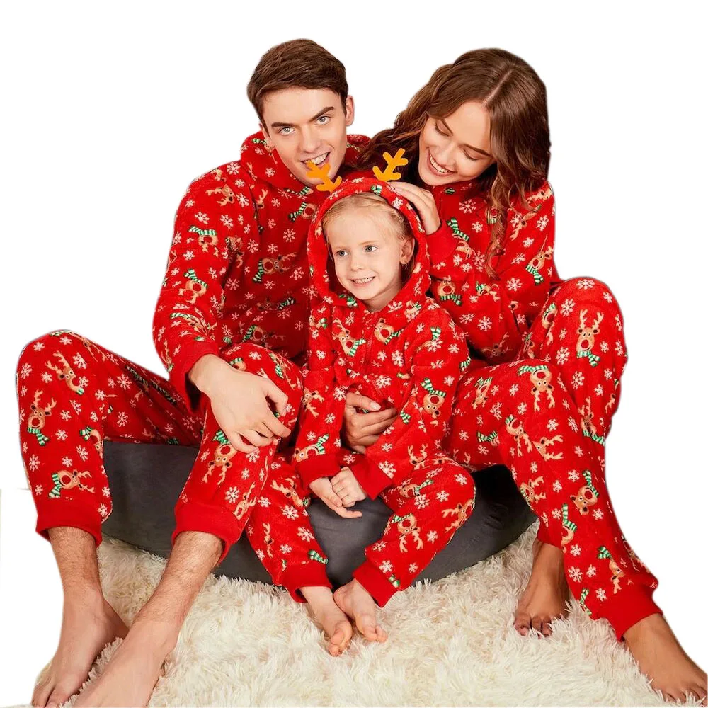 ZOGAA Parent-child Onesie Jumpsuit Xmas Family Matching Outfits Long Sleeve Adult Baby Bodysuit matching christmas pajamas