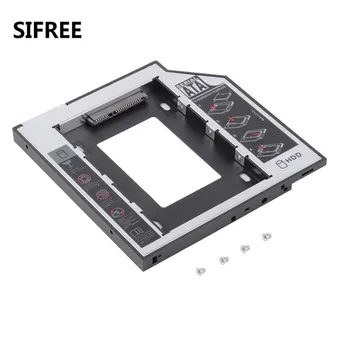 

Plastic & Aluminum 2nd HDD Caddy 9.5mm SATA 3.0 2.5" SSD Case Hard Disk Drive Enclosure With LED for Notebook CD/DVD-ROM ODD