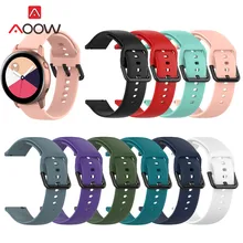 20 мм силиконовый ремешок для часов для samsung Galaxy Watch Active 42 мм Huami Amazfit bip Garmin gear S2 быстросъемный браслет