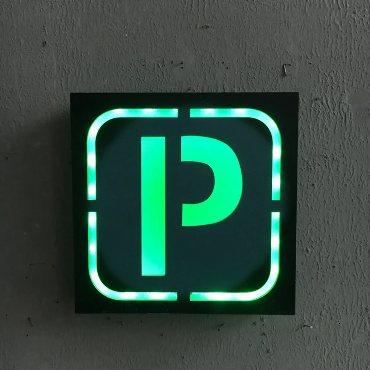 24x24cm LED MDF Sign Light Retro Light Box Board Plaque Poster Bar Pub Home Wall Decoration Commercial Lighting Battery Powered - Испускаемый цвет: Parking Area