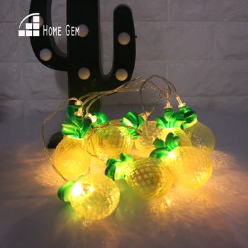 

2 M Pineapple LED String Licht Warm Wit 10 LED Battan Bal Lichtslingers Kerst Tuin Bruiloft Vakantie Decoratie