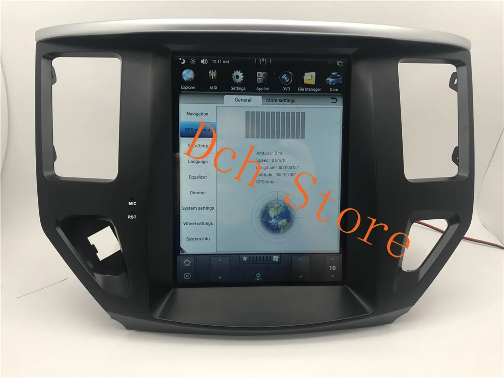 10,4 дюймов вертикальный tesla стиль Android 8,1 автомобильный dvd-плеер gps навигация для NISSAN Pathfinder 2013- стерео ips Авто PX6 CARPLA