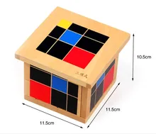New wooden toy Baby Toy Montessori Algebraic Cube Early Childhood Education Preschool Training Math Kids Toys Free shipping