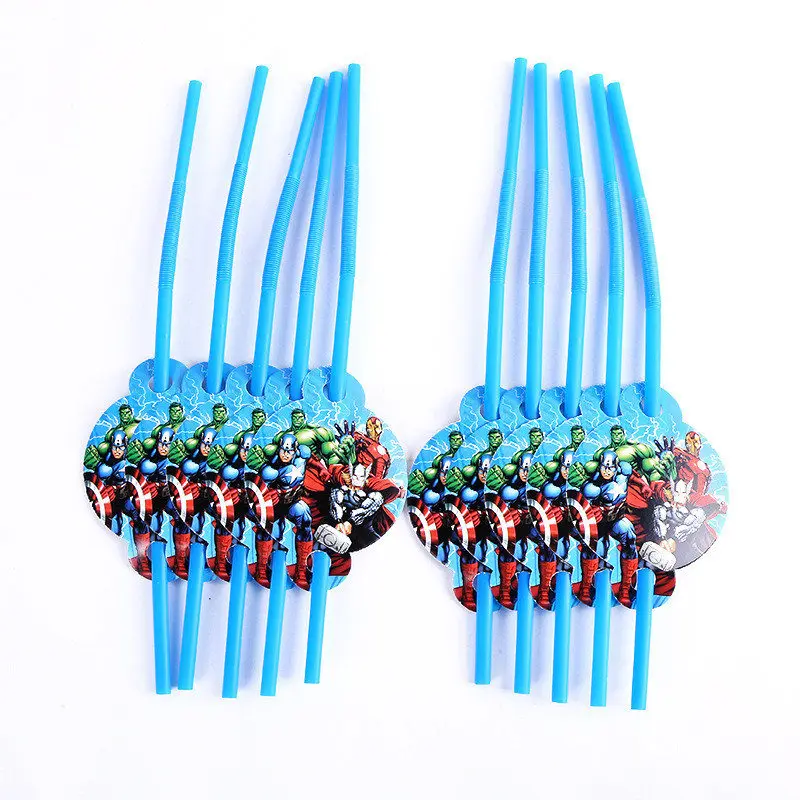 

Avenger’s Theme Straw Birthday Decoration Children’S Birthday Party Decoration Kids Birthday