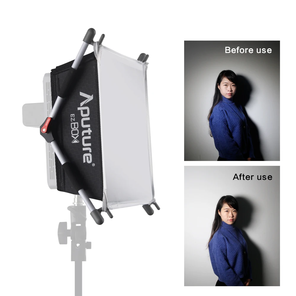 

2016 New Arrival Aputure Light Diffuser Softbox Aputures Easy Box Diffuser Kit for Amaran LED Series HR 672 and AL-528 Light