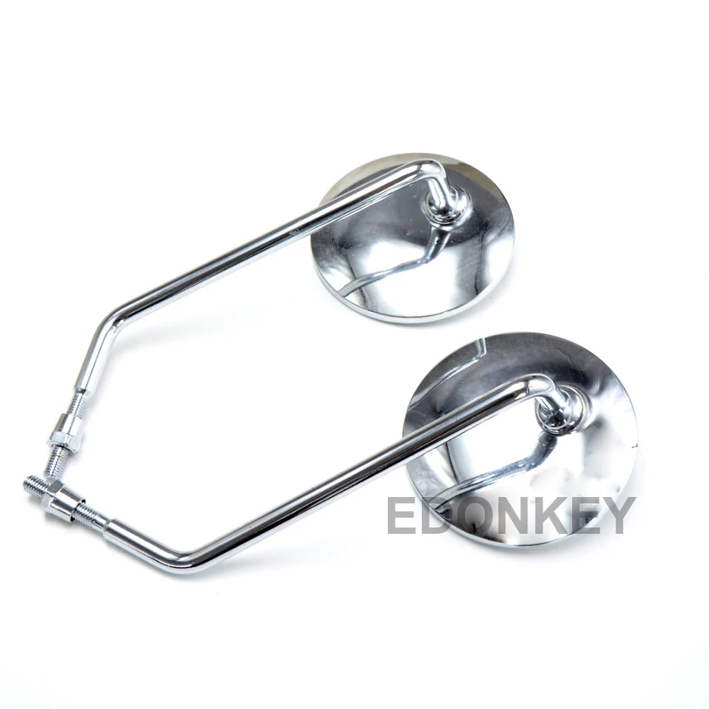 

Universal Round Chrome Motorcycle Rear Mirror Motorbike Side Rear view Mirror 8mm Side view mirrors For CG