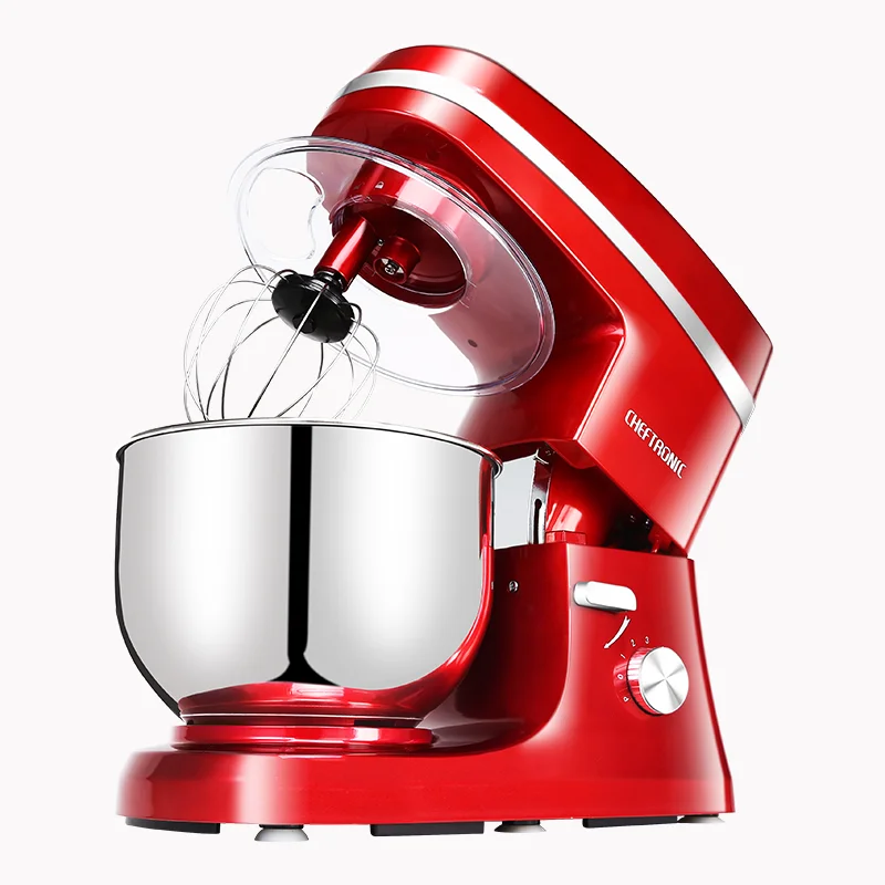 

Household Food Mixer 5L Baking Stand Mixer Electric Mixeur Commercial Egg Beater Whipping Cream Dough Mixer Food Processor Red