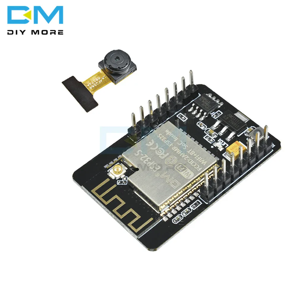 OV2640 ESP32-CAM Беспроводной Bluetooth модуль беспроводного доступа Wi-Fi, Камера макетная плата ESP32 OV7670 DC 5V двухъядерный 32-бит Процессор 2MP TF карты