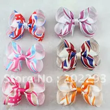 4 дюйм(ов) "Английский флаг" с бантом из ленты и другие,(15 видов различных печатные ленты