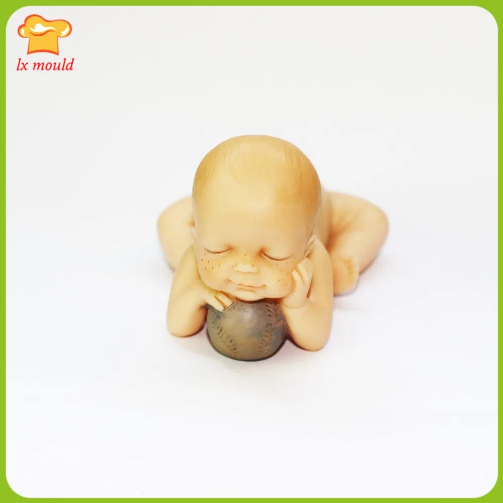 

LXYY Moulds tummy baby silicone mold DIY polymer clay Handmade chocolate molds stereo baby fondant cake tools