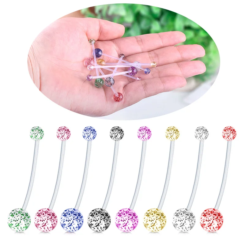 Acrylic Flexible Navel Belly Button Pregnant Maternity Barbell Ring Body Jewelry TT@88 | Украшения и аксессуары