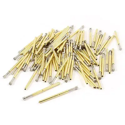 

100 Pcs P125-H 2.5mm Plum Tip Spring Loaded PCB Testing Contact Probes Pin