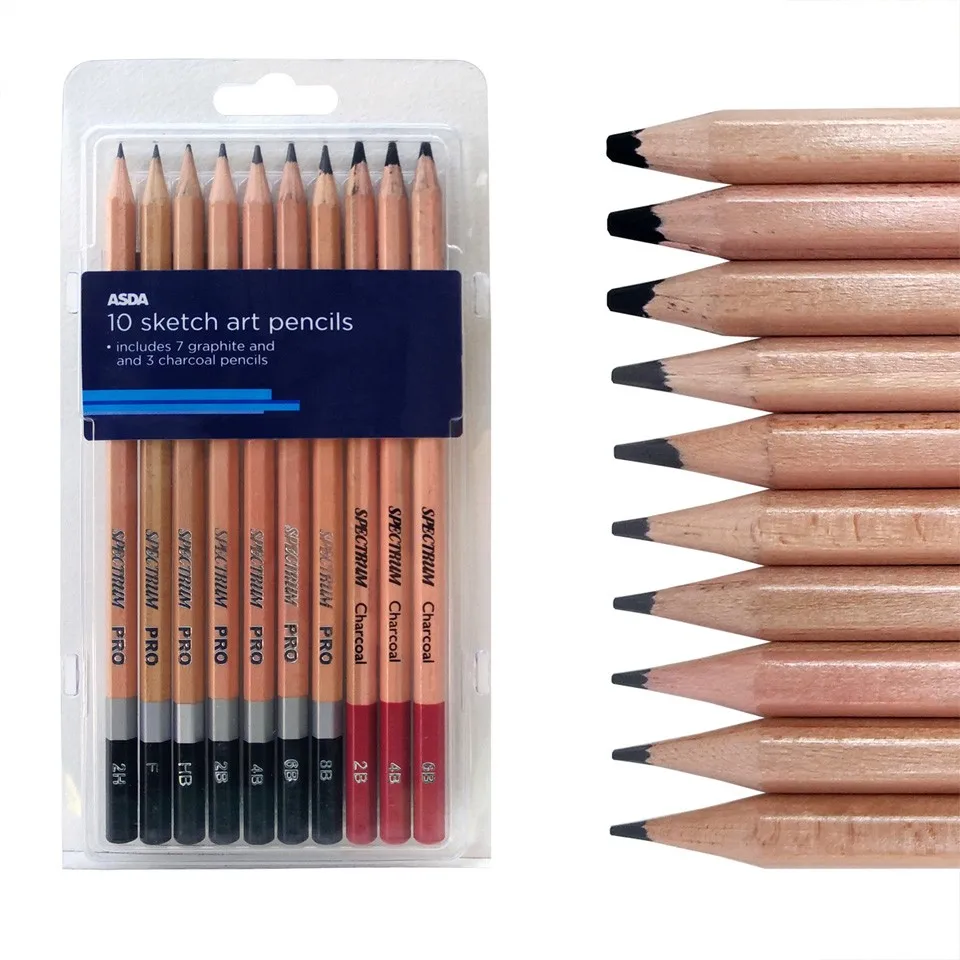 Artist sketch pencils Charcoals Professional-02