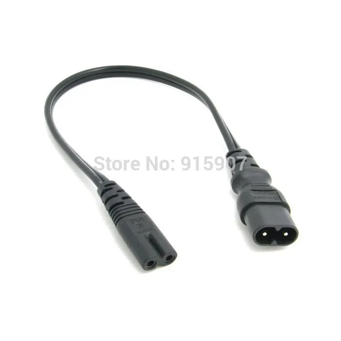 

Cablecc CY 30cm IEC 60320 C8 Plug to C7 Receptacle Male to Female Extension Power Supply Main Adapter Cable