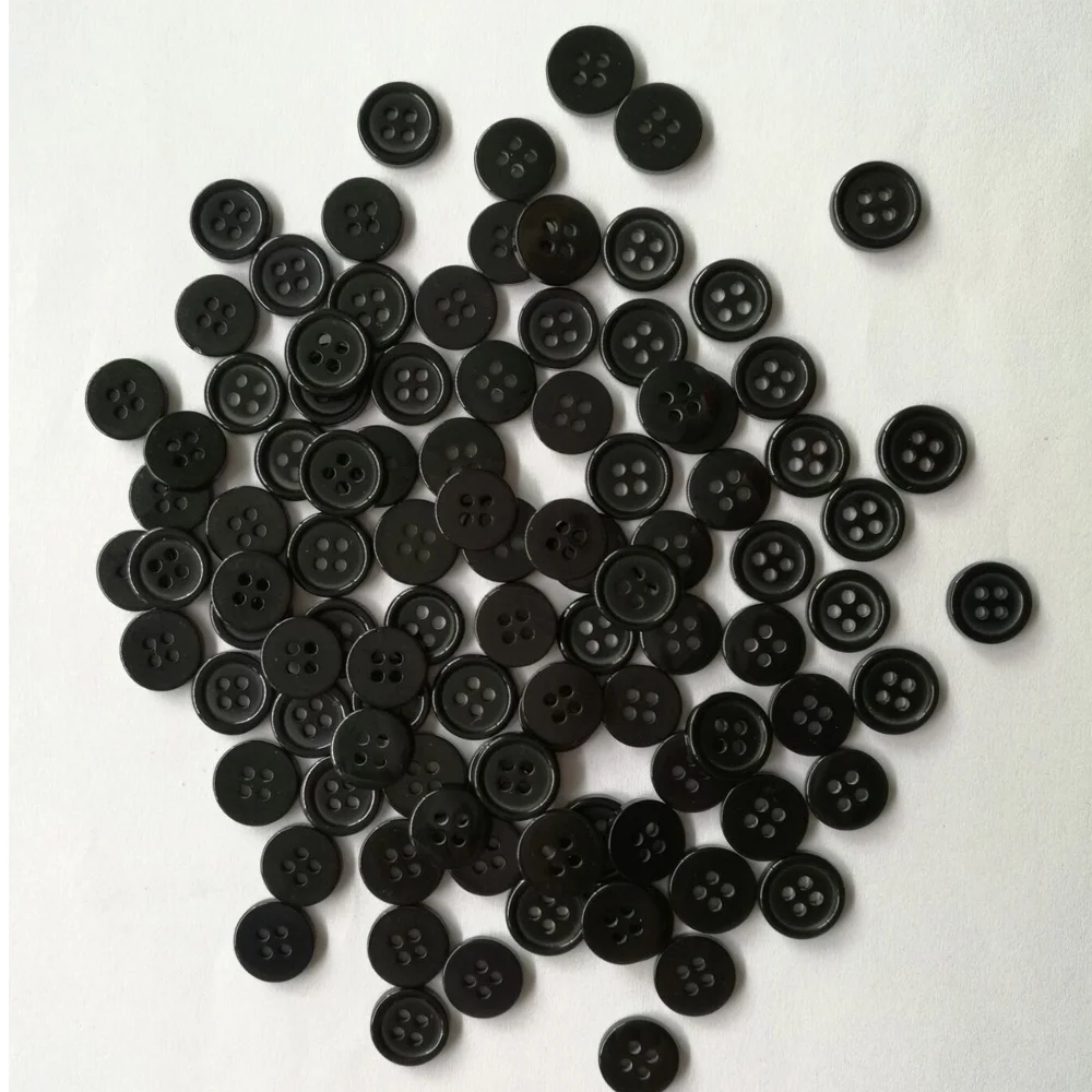 100 шт Швейные Кнопки 4 отверстия 10 мм круглые кнопки из смолы пошив скрапбукинга поделки аксессуары украшения дома Швейные украшения