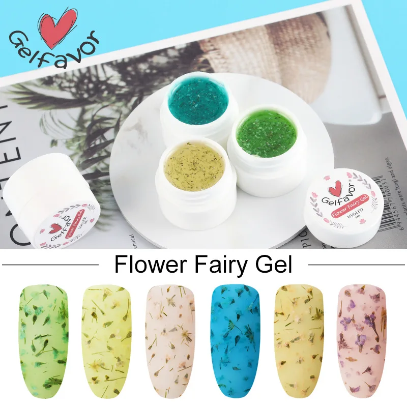 

1 Pcs Nail Polish Gel DIY Art Portable Dried Flowers Long Lasting Non-toxic Makeup Hot Mdf