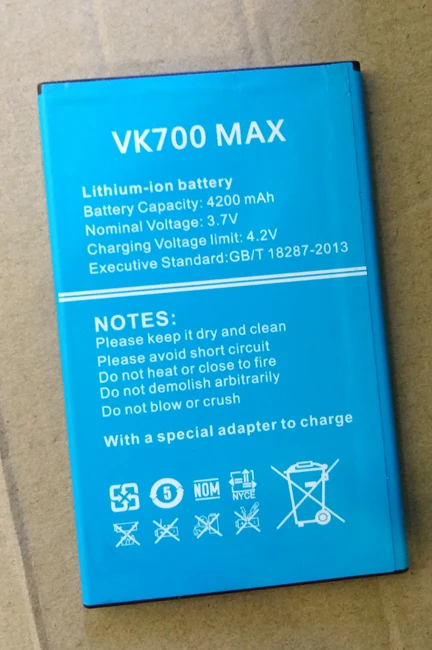 Оригинальный аккумулятор vkworld vk700 max для телефона 4200 мАч 3 8 В 5 0 дюйма