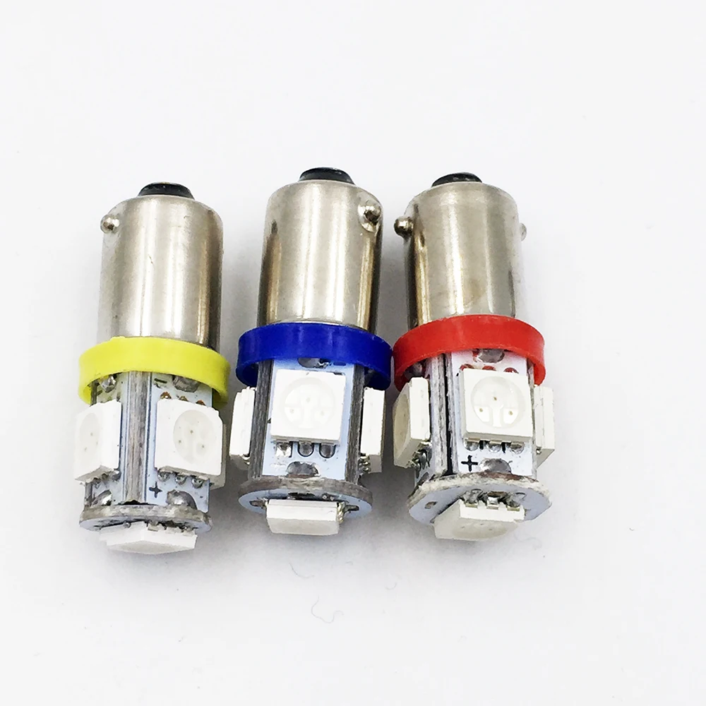 YSY 100X BA9S 5050 5 SMD H6W T11 T4W led 5smd 12v автомобильная сигнальная Поворотная лампа белый