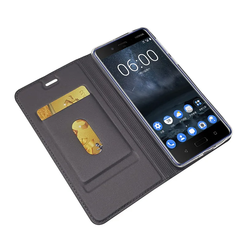 Кожаный чехол-книжка Etui для Nokia X6 9 8 7 6 5 3 2 1, чехлы для Nokia 2,1 3,1 5,1 Plus 6,1, роскошный чехол-кошелек