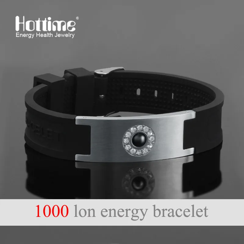 Hottime Tourmaline Energy Balance Bracelet Tourmaline Health Care Jewelry For Mens Germanium Magnetic Bracelets Bangles 20011 - Окраска металла: 20011 Balck